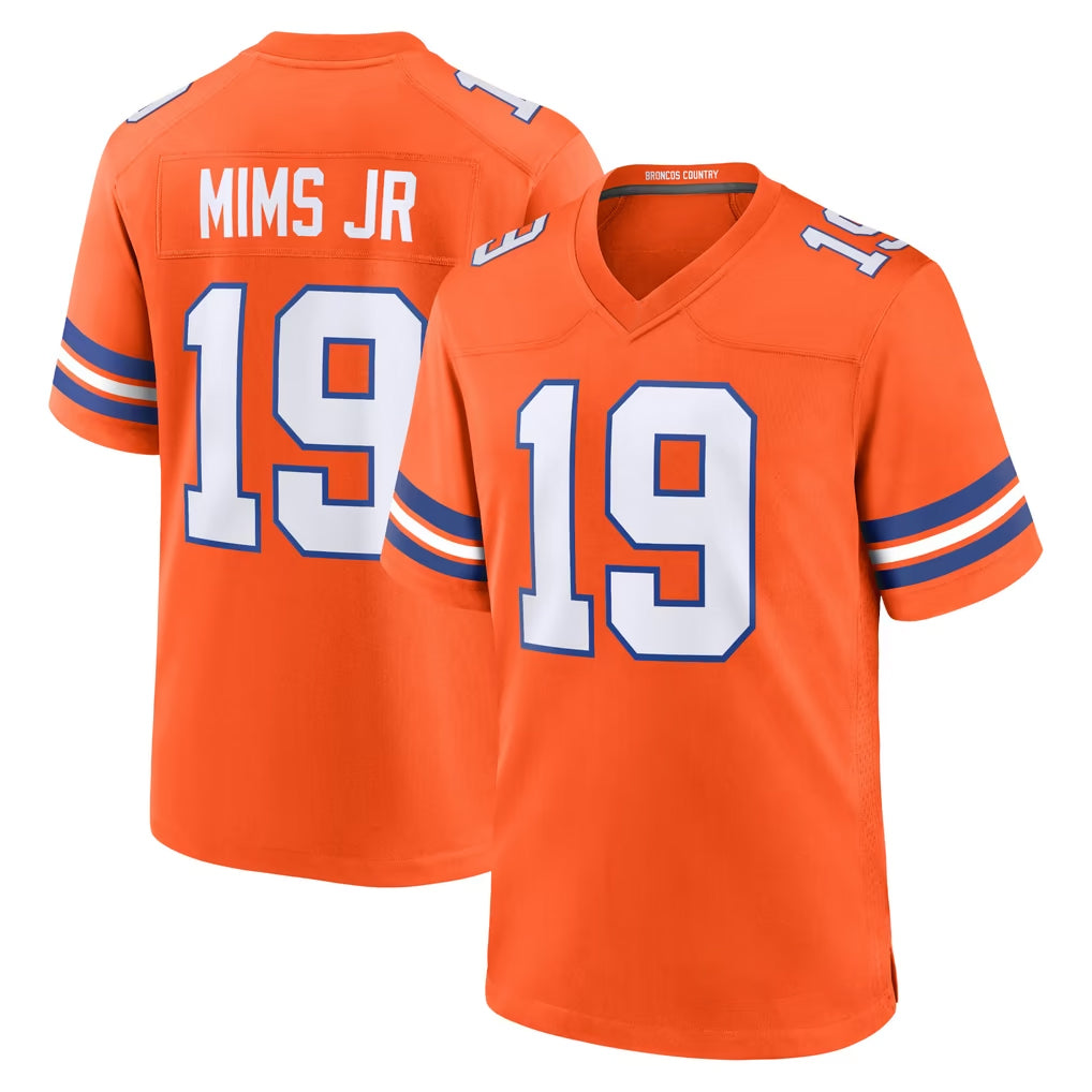 D.Broncos #19 Marvin Mims Jr. Player Orange Alternate Collection Throwback Game Ldoa Stitched Jerseys
