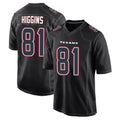 H.Texans #81 Jayden Higgins Player Black Fashion Home Game Ldoa Stitched Jerseys