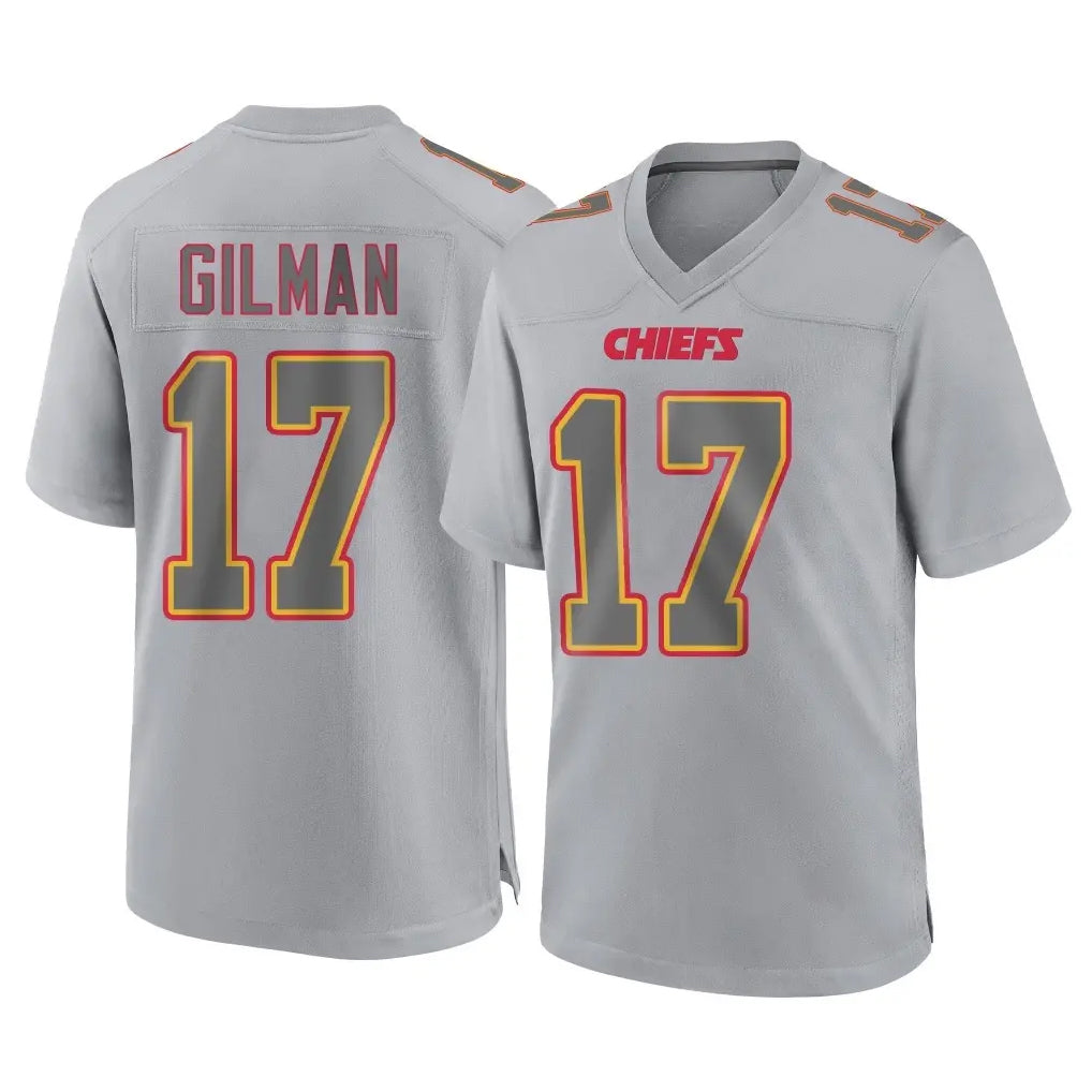 KC.Chiefs #17 Alohi Gilman Player Gray Atmosphere Fashion Game Ldoa Stitched Jerseys