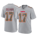 KC.Chiefs #17 Alohi Gilman Player Gray Atmosphere Fashion Game Ldoa Stitched Jerseys