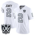 LV.Raiders #2 Ashton Jeanty Player White 2026 Vapor Limited Home Game Ldoa Stitched Jerseys