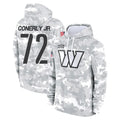 W.Commanders #72 Josh Conerly Jr. Player Arctic Camo Limited Salute to Service Pullover Hoodies Game Ldoa Stitched Jerseys