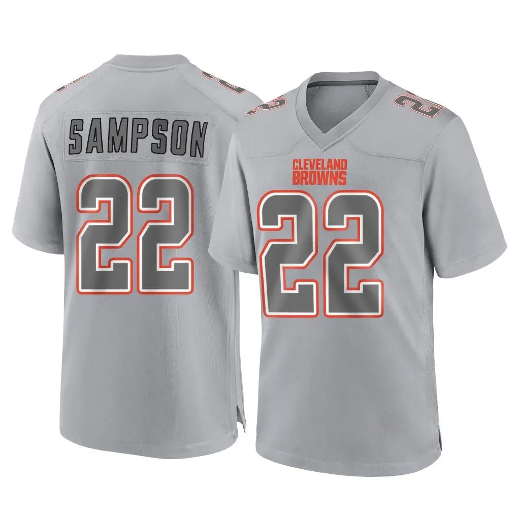 C.Browns #22 Dylan Sampson Player Gray Atmosphere Fashion Game Ldoa Stitched Jerseys