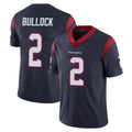 H.Texans #2 Calen Bullock Player Navy Limited Vapor Untouchable Home Game Ldoa Stitched Jerseys
