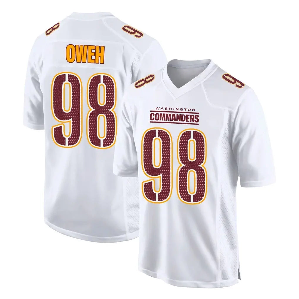 W.Commanders #98 Odafe Oweh Player White Tundra Fashion Home Game Ldoa Stitched Jerseys