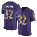 B.Ravens #32 Trenton Simpson Player Purple Color Rush Vapor Untouchable Limited Home Game Ldoa Stitched Jerseys