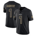 NO.Saints #1 Kool-Aid McKinstry Player Black Impact Limited Home Game Ldoa Stitched Jerseys