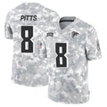 A.Falcons #8 Kyle Pitts Sr. Player Arctic Camo Salute to Service Limited Ldoa Stitched Jerseys