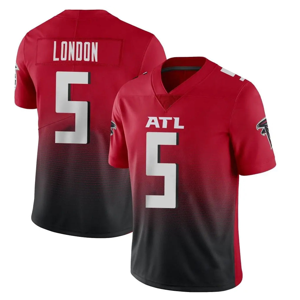 A.Falcons #5 Drake London Player Red Vapor Untouchable Limited Home Game Ldoa Stitched Jerseys