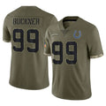 IN.Colts #99 DeForest Buckner Player Olive Salute To Service Limited Ldoa Stitched Jerseys