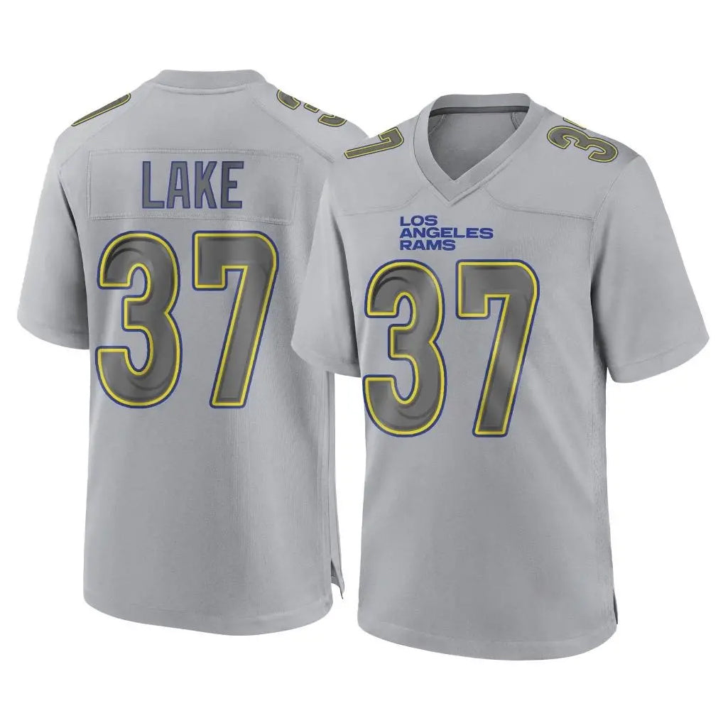 LA.Rams #37 Quentin Lake Player Gray Atmosphere Fashion Home Game Ldoa Stitched Jerseys