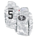 SF.49ers #5 Mike Evans Player Arctic Camo Limited Salute to Service Pullover Hoodies Game Ldoa Stitched Jerseys