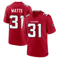 A.Falcons #31 Xavier Watts Player Red Team Color Home Game Ldoa Stitched Jerseys