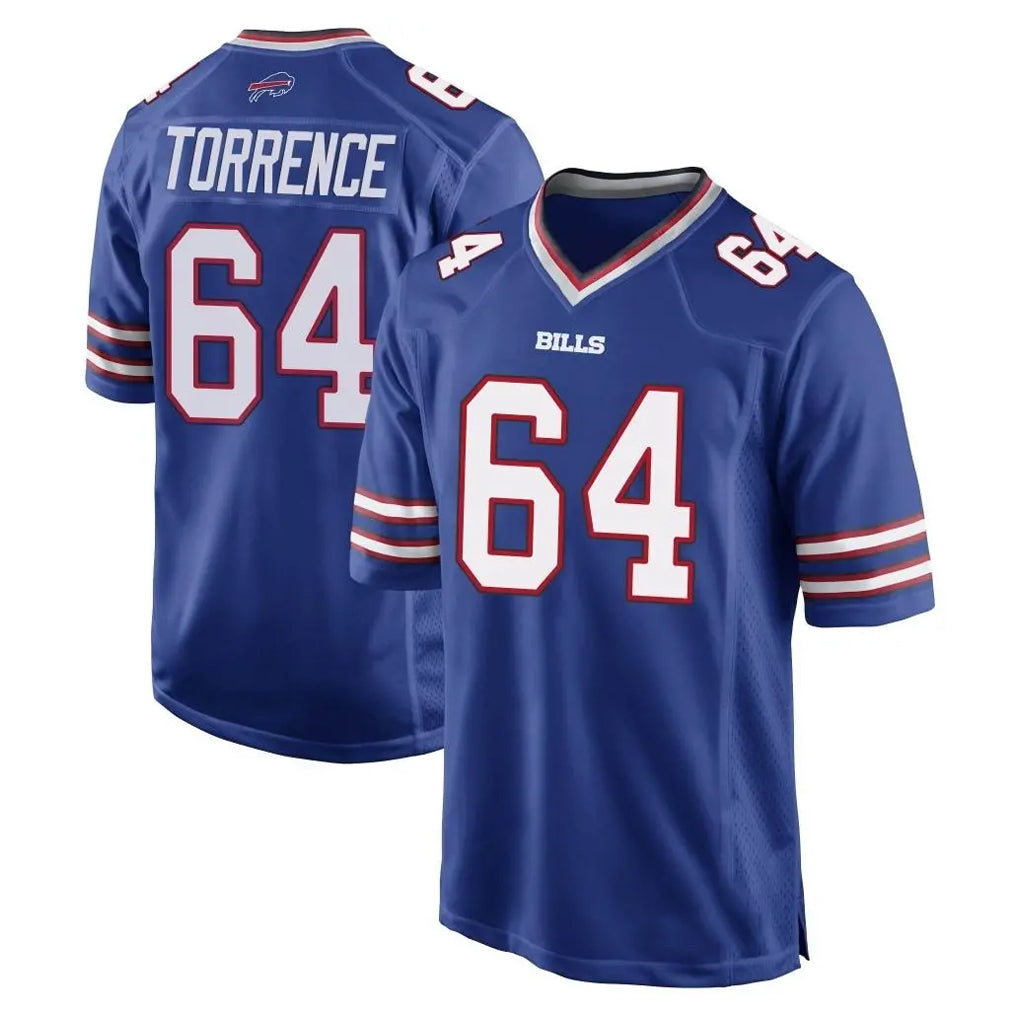 B.Bills #64 O'Cyrus Torrence Player Royal Home Game Ldoa Stitched Jerseys