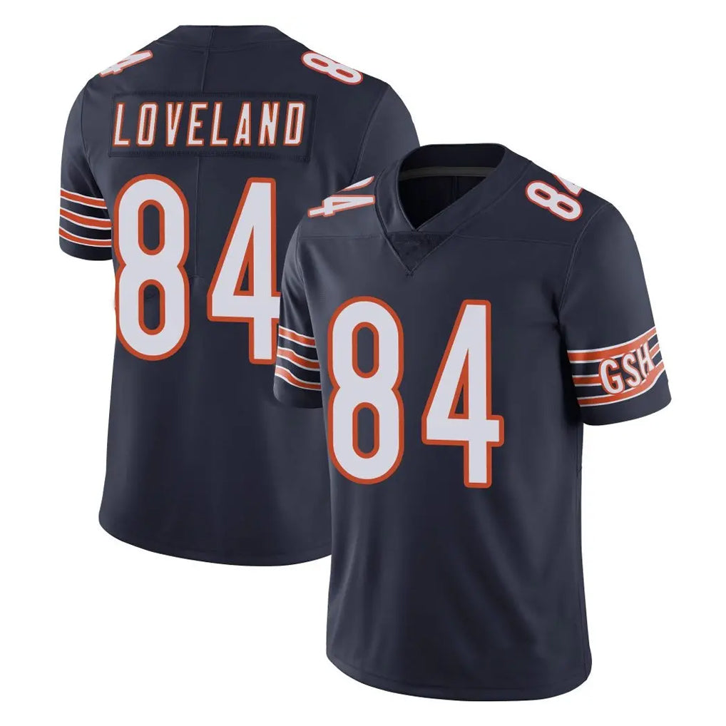C.Bears #84 Colston Loveland Player Navy Vapor Untouchable Limited Home Game Ldoa Stitched Jerseys