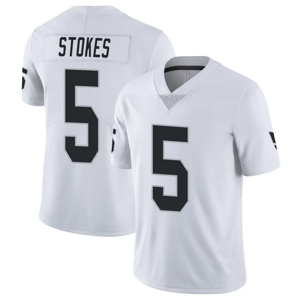 LV.Raiders #5 Eric Stokes Player White Limited Vapor Untouchable Home Game Ldoa Stitched Jerseys