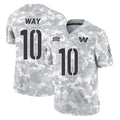 W.Commanders #10 Tress Way Player Arctic Camo Limited Salute To Service Home Game Ldoa Stitched Jerseys