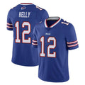 B.Bills #12 Jim Kelly Player Royal Vapor Untouchable Limited Ldoa Stitched Jerseys