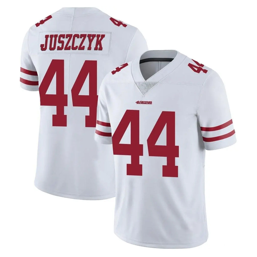 SF.49ers #44 Kyle Juszczyk Player White Limited Vapor Untouchable Home Game Ldoa Stitched Jerseys