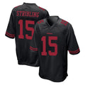 SF.49ers #15 De'Zhaun Stribling Player Black Alternate Home Game Ldoa Stitched Jerseys