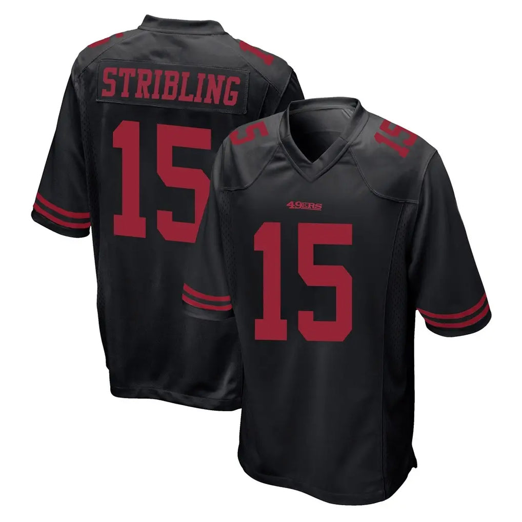 SF.49ers #15 De'Zhaun Stribling Player Black Alternate Home Game Ldoa Stitched Jerseys