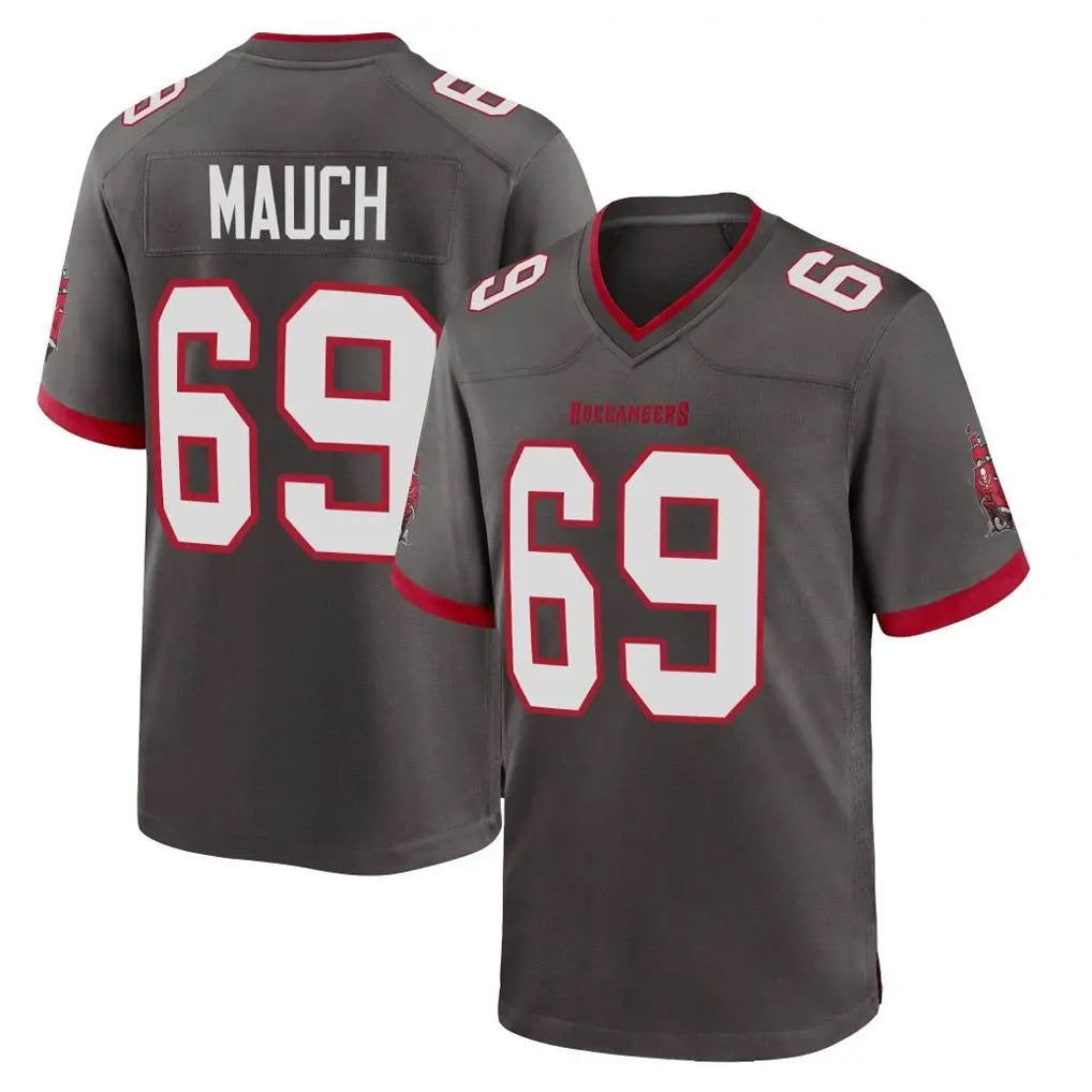 TB.Buccaneers #69 Cody Mauch Player Pewter Alternate Home Game Ldoa Stitched Jerseys
