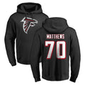 A.Falcons #70 Jake Matthews Player Black Salute to Service Hoodies Ldoa Stitched Jerseys