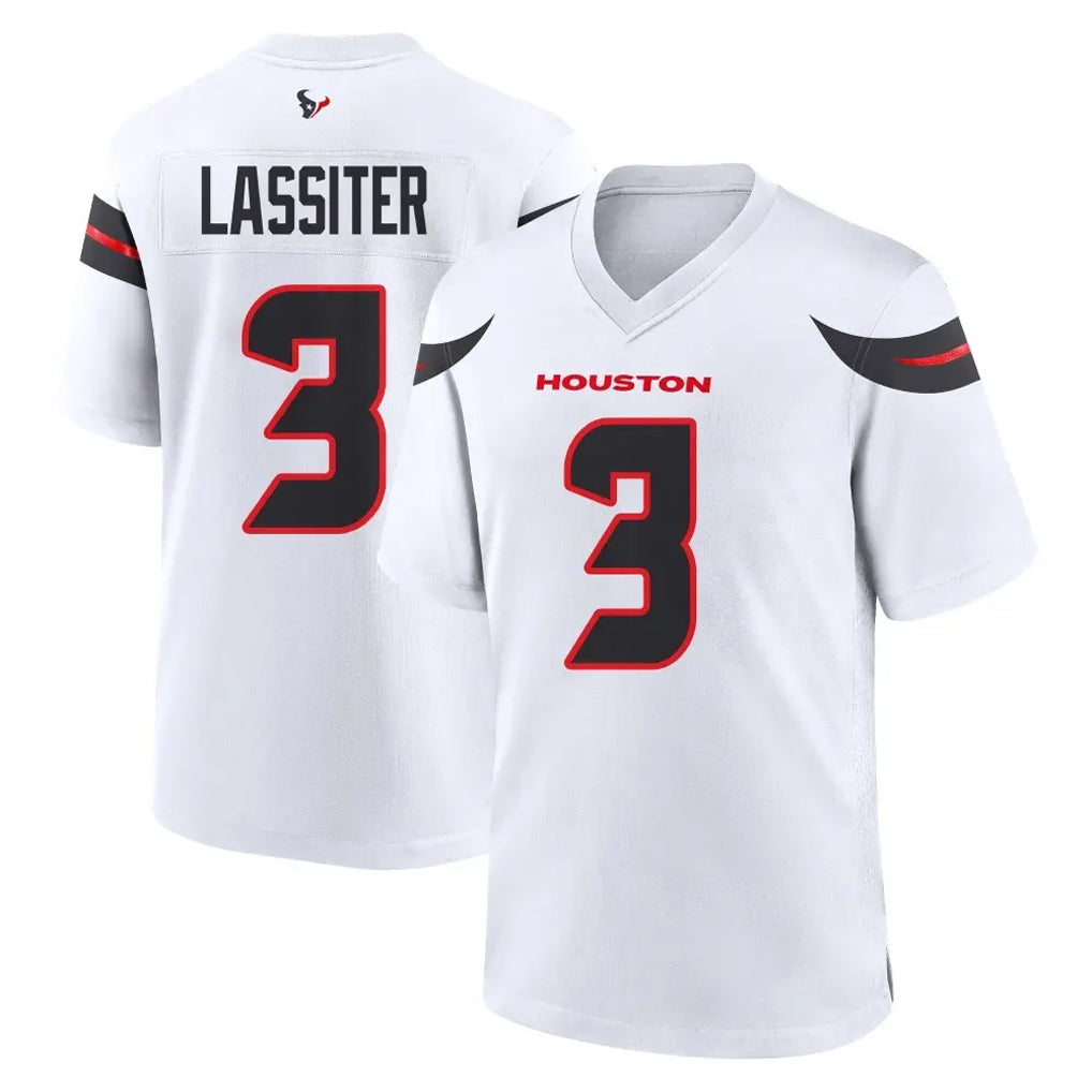 H.Texans #3 Kamari Lassiter Player White Home Game Ldoa Stitched Jerseys
