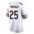 C.Bears #25 Kyle Monangai Player White Home Game Ldoa Stitched Jerseys