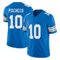 D.Lions #10 Isiah Pacheco Player Blue Limited Vapor F.U.S.E. Alternate Home Game Ldoa Stitched Jerseys