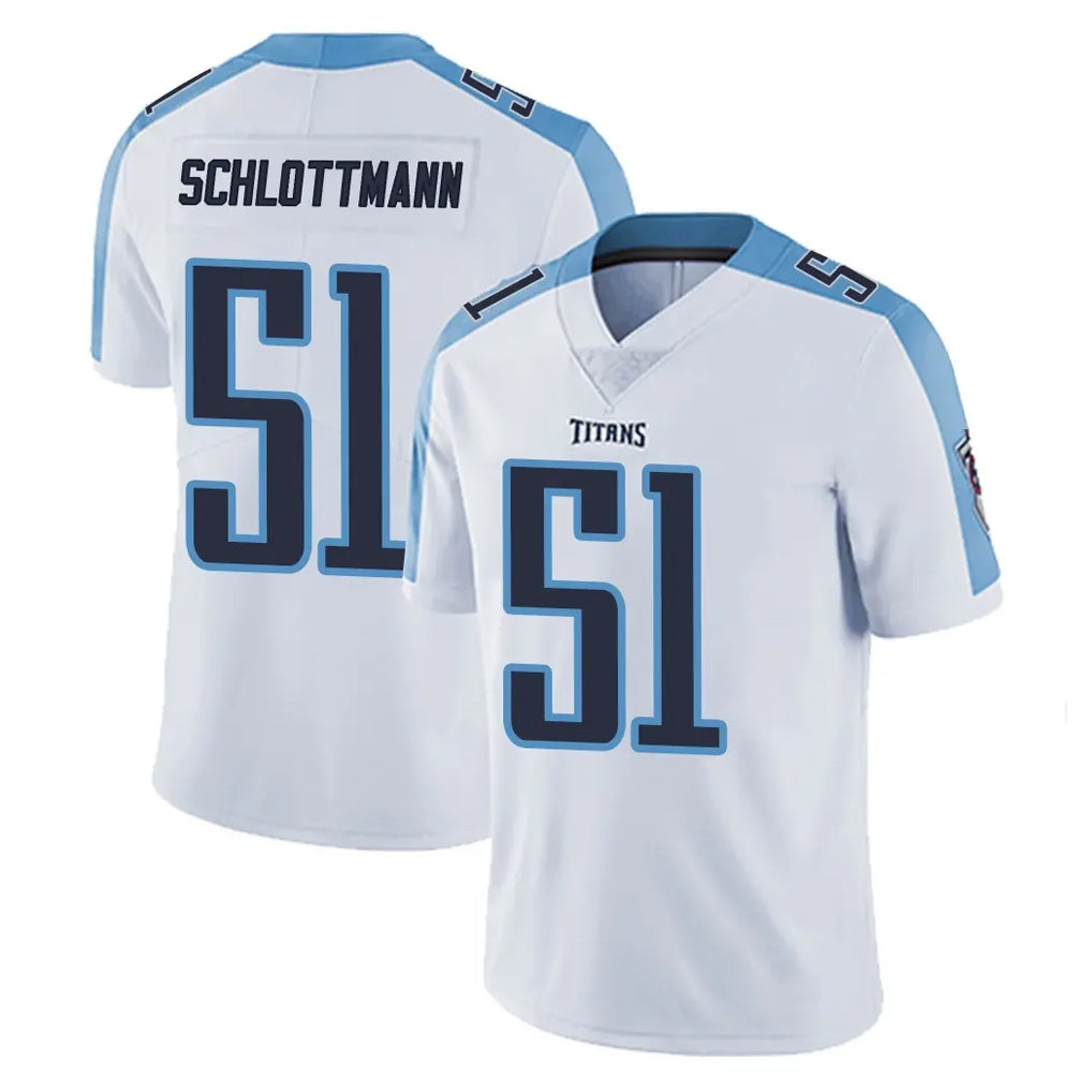 T.Titans #51 Austin Schlottmann Player White Limited Vapor Untouchable Home Game Ldoa Stitched Jerseys