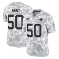 C.Panthers #50 Robert Hunt Player Arctic Camo Salute to Service Limited Game Ldoa Stitched Jerseys