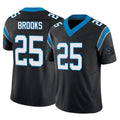 C.Panthers #25 Jonathon Brooks Player Black Vapor F.U.S.E. Limited Home Game Ldoa Stitched Jerseys