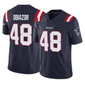 NE.Patriots #48 Namdi Obiazor Player Navy Limited Vapor F.U.S.E. Home Game Ldoa Stitched Jerseys