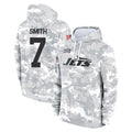 NY.Jets #7 Geno Smith Player Arctic Camo Salute to Service Pullover Hoodies Limited Game Ldoa Stitched Jerseys