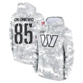 W.Commanders #85 Chig Okonkwo Player Arctic Camo Limited Salute to Service Pullover Hoodies Game Ldoa Stitched Jerseys