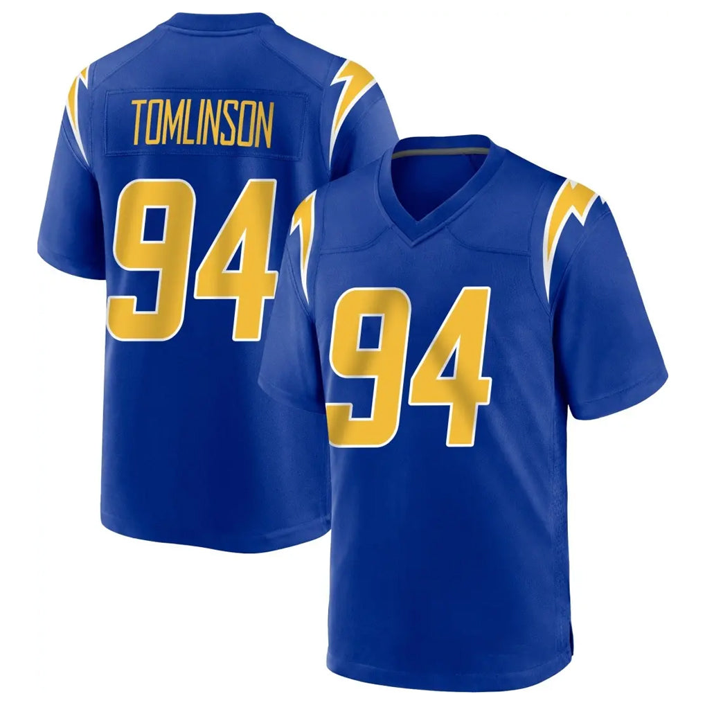 LA.Chargers #94 Dalvin Tomlinson Player Royal Home Game Ldoa Stitched Jerseys