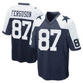 D.Cowboys #87 Jake Ferguson Player Navy-White Alternate Home Game Ldoa Stitched Jerseys