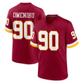 W.Commanders #90 Charles Omenihu Player Burgundy Game Home Ldoa Stitched Jerseys
