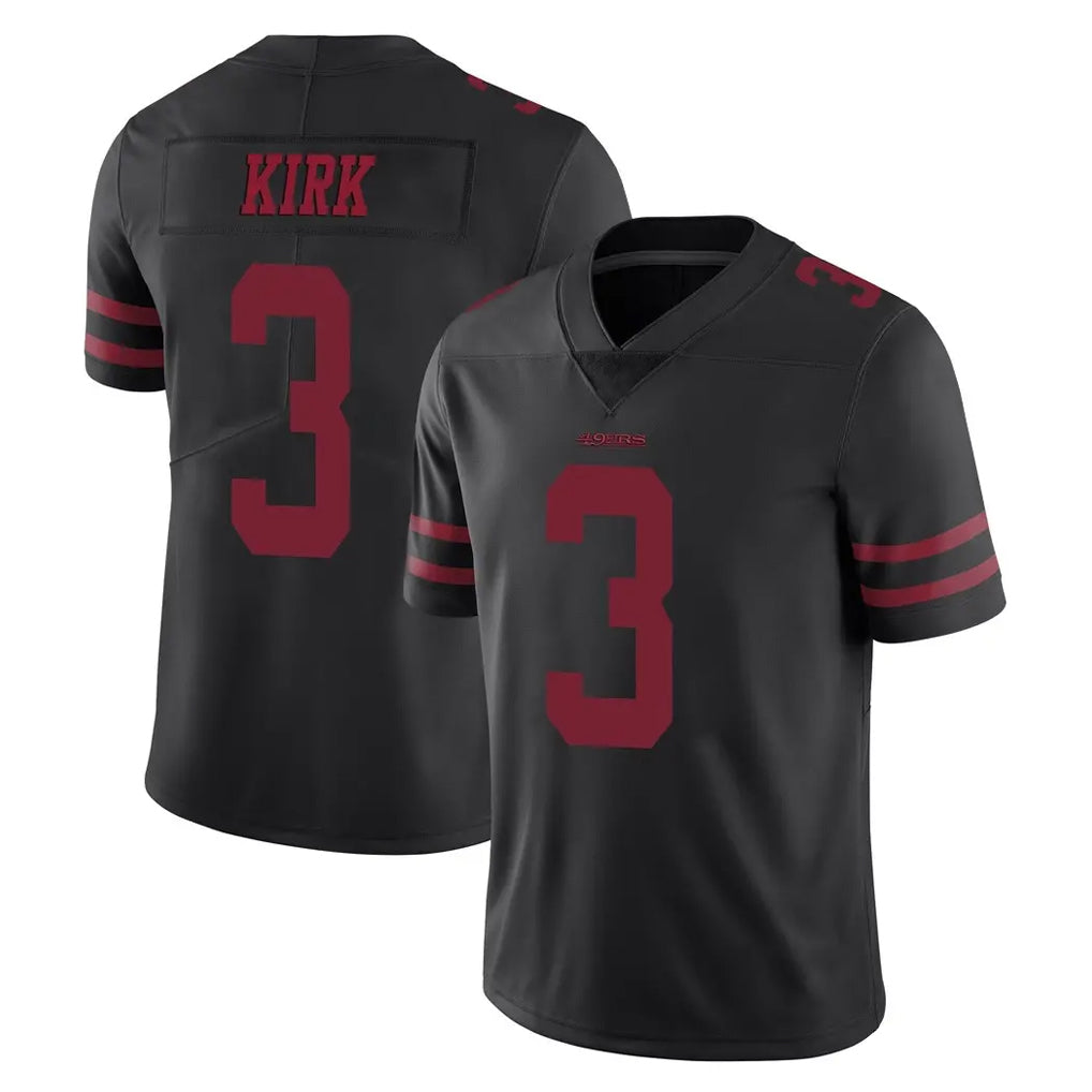 SF.49ers #3 Christian Kirk Player Black Alternate Limited Vapor Untouchable Home Game Ldoa Stitched Jerseys