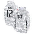 C.Bears #12 Devin Bush Player Arctic Camo Salute to Service Pullover Hoodies Limited Ldoa Stitched Jerseys