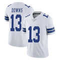 D.Cowboys #13 Caleb Downs Player White Vapor Untouchable Limited Home Game Ldoa Stitched Jerseys