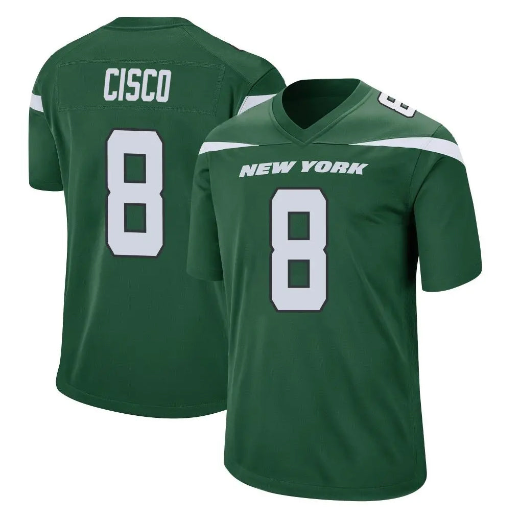 NY.Jets #8 Andre Cisco Player Green Home Game Ldoa Stitched Jerseys