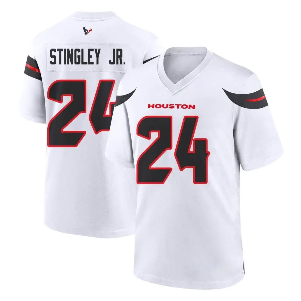 H.Texans #24 Derek Stingley Jr. Player White Home Game Ldoa Stitched Jerseys