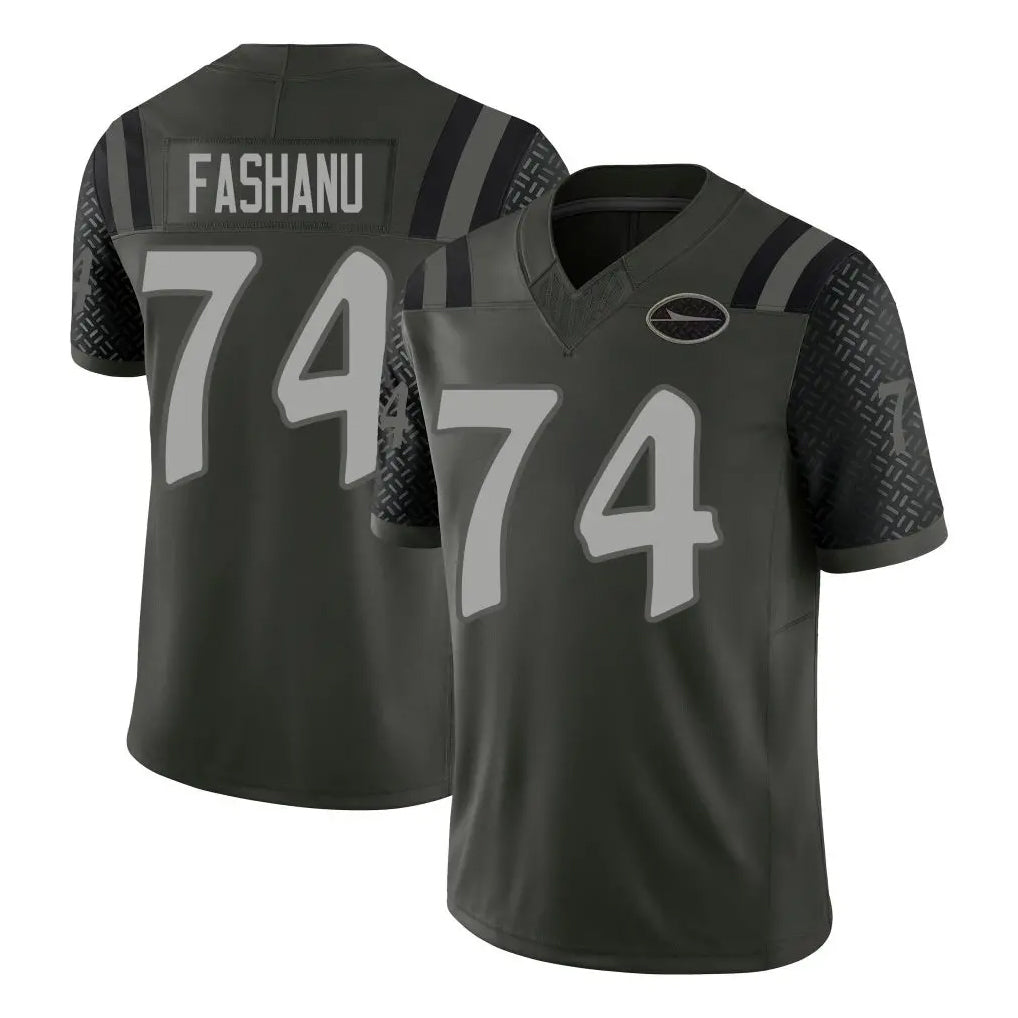 NY.Jets #74 Olu Fashanu Player Green Limited 2025 Rivalries Collection Home Game Ldoa Stitched Jerseys