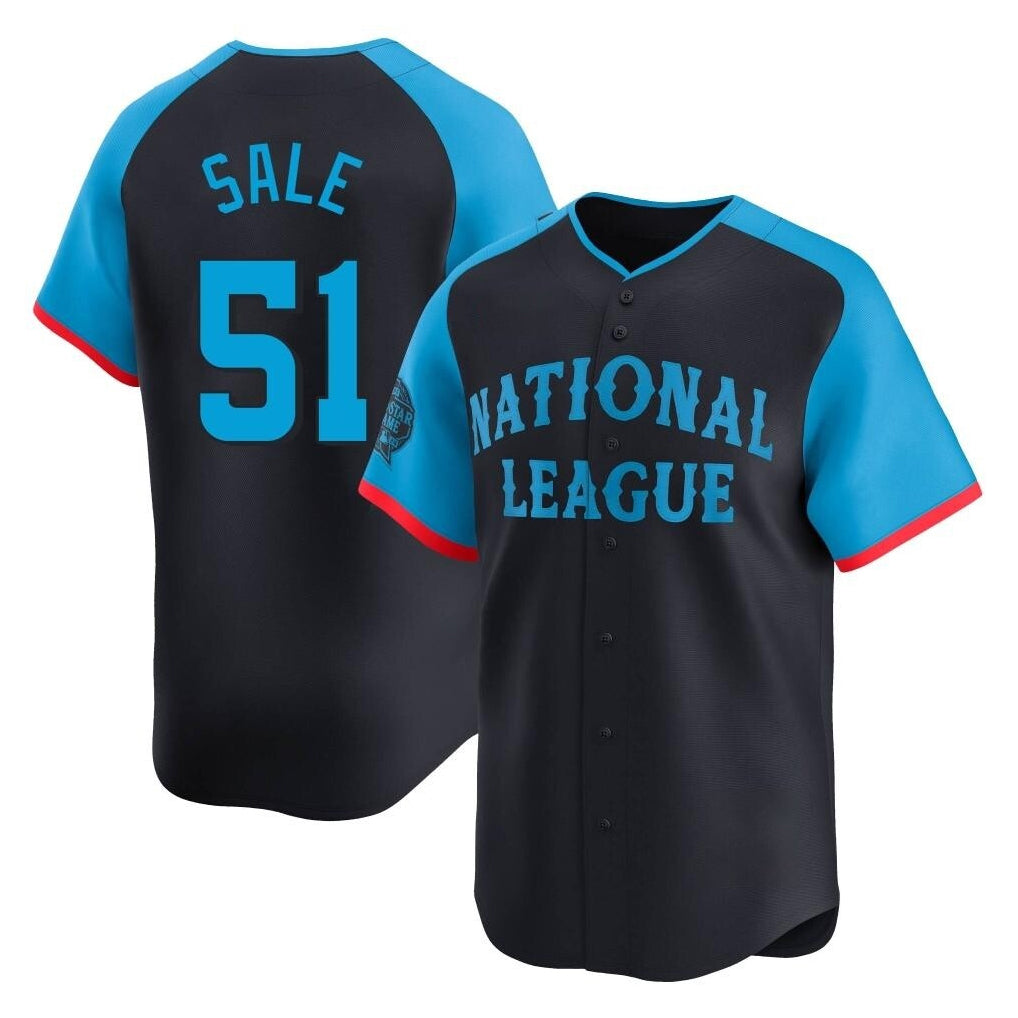 A.Braves #51 Chris Sale Player Navy National League All-Star Limited Home Game Ldoa Stitched Jerseys