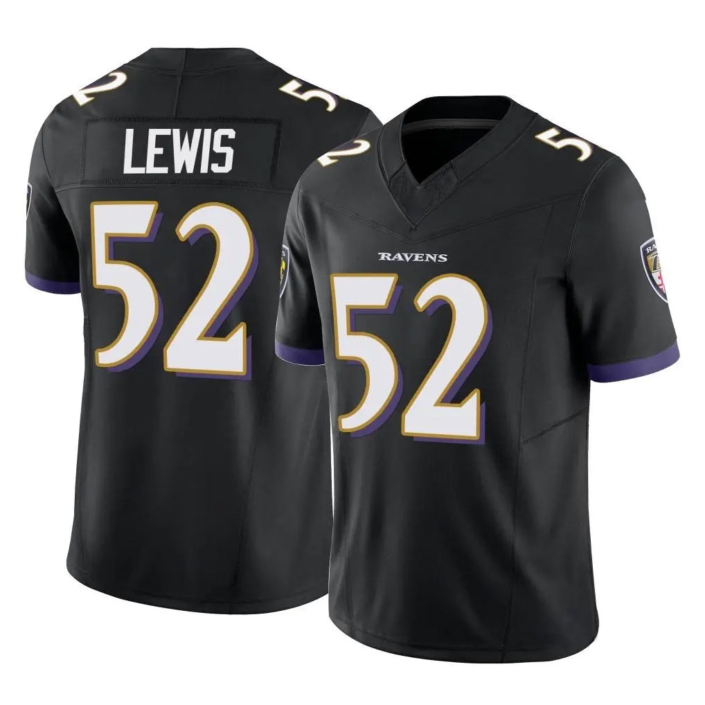 B.Ravens #52 Ray Lewis Player Black Vapor F.U.S.E. Limited Game Ldoa Stitched Jerseys