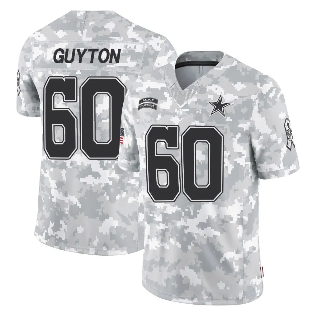 D.Cowboys #60 Tyler Guyton Player Arctic Camo Salute to Service Limited Home Game Kdoa Stitched Jerseys