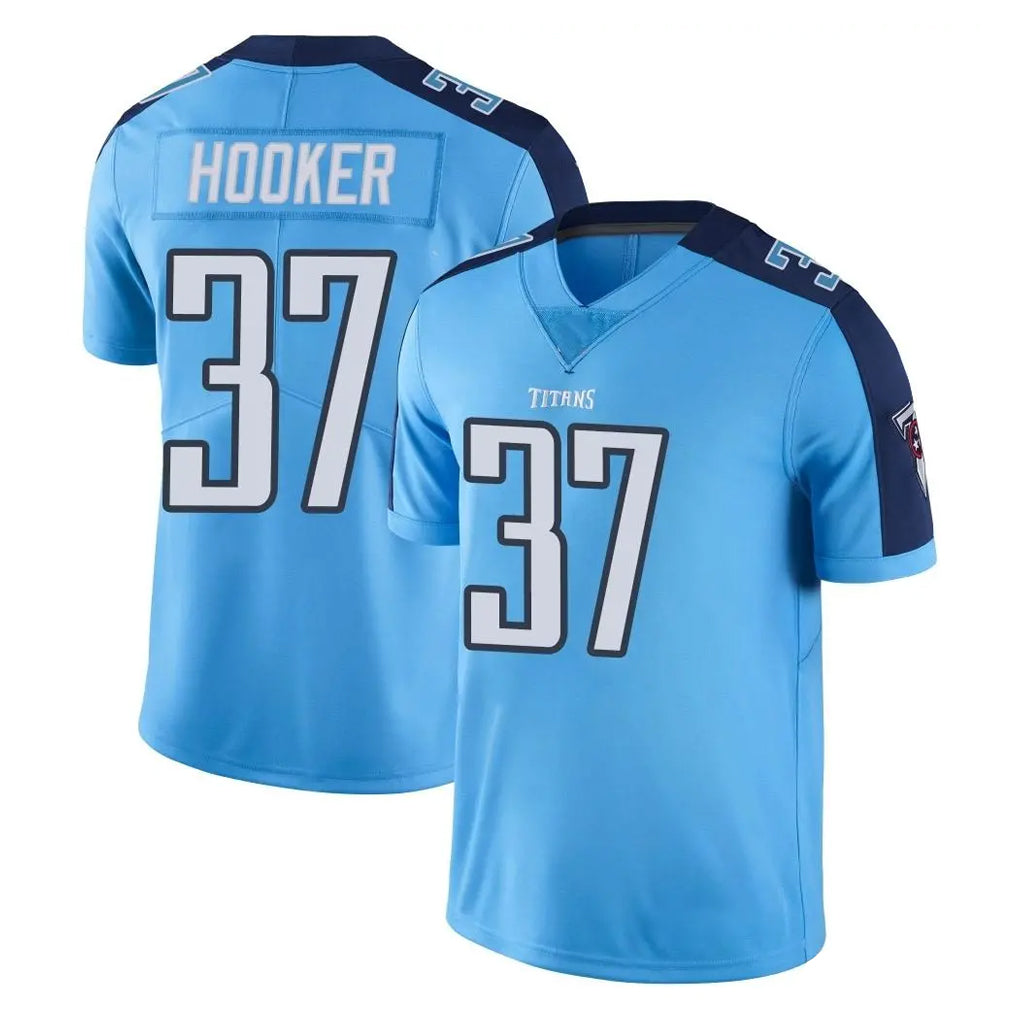 T.Titans #37 Amani Hooker Player Light Blue Limited Color Rush Home Game Ldoa Stitched Jerseys