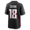 A.Falcons #18 Kirk Cousins Player Black Home Game Ldoa Stitched Jerseys